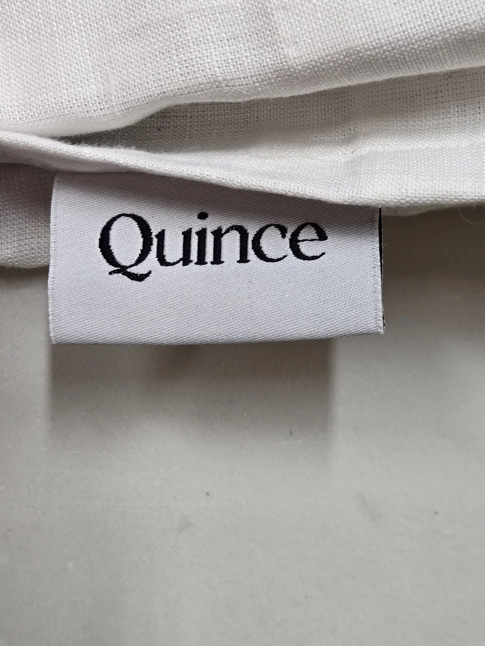 QUINCE Set Of 2 48x84 European Linen Blackout Curtains White 9374